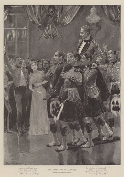 Réveillon du Nouvel An en caserne - Richard Caton Woodville junior